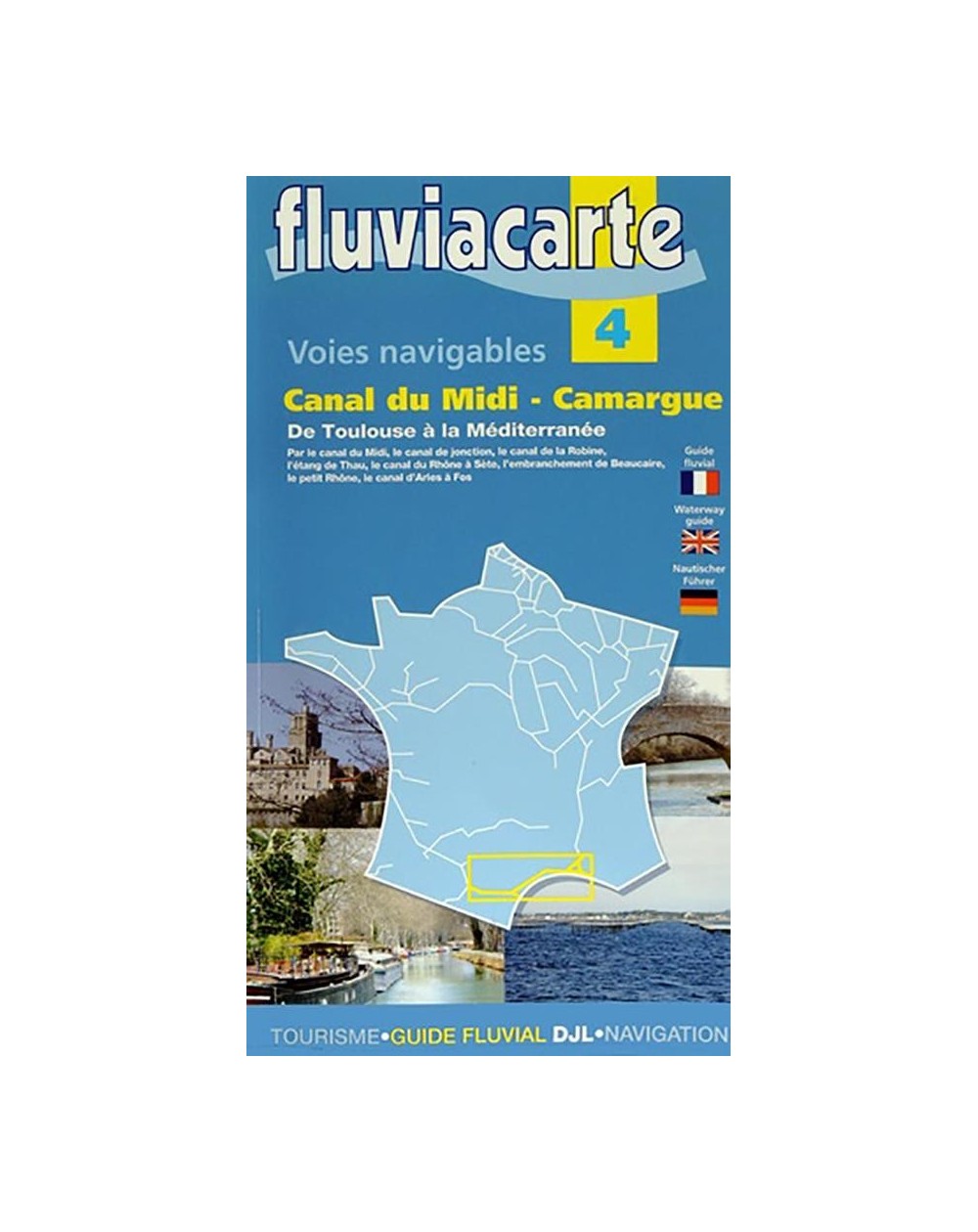 carte fluviacarte 4 - Canal du Midi - Camargue