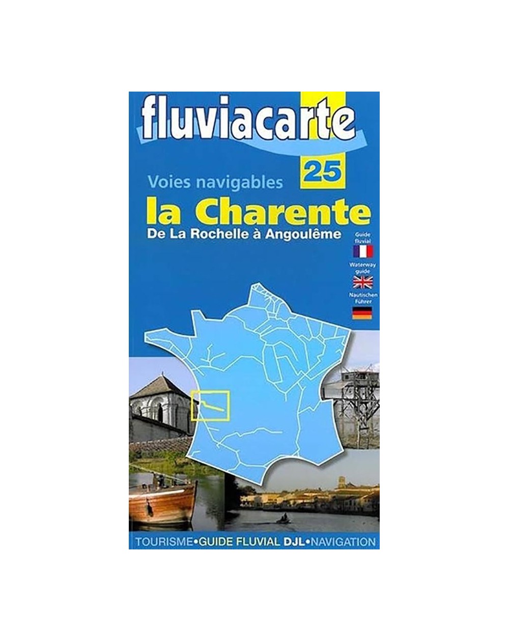 carte fluviacarte 25 - La Rochelle à Angoulème