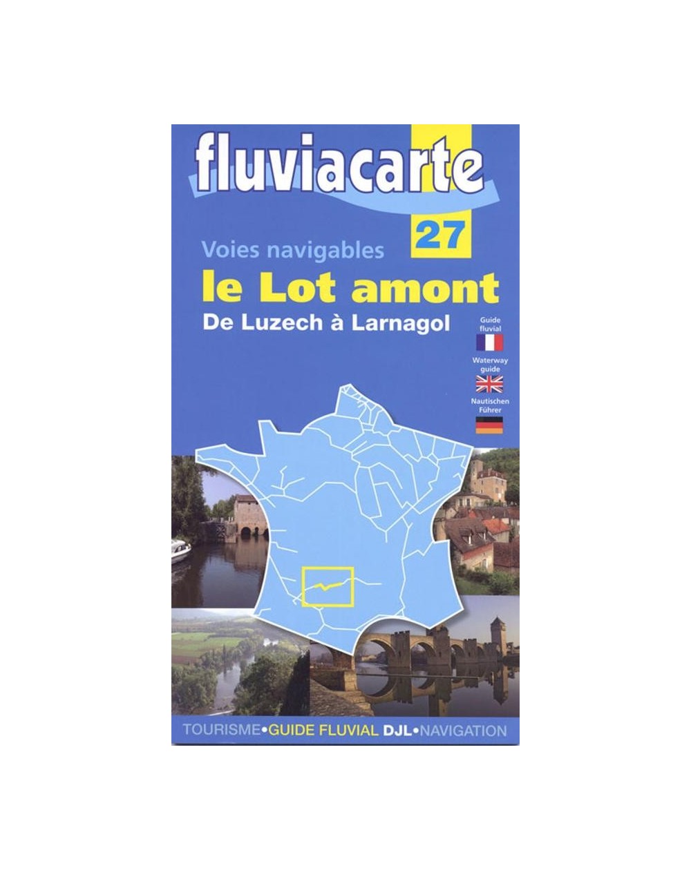 carte fluviacarte 27 - Le Lot amont de Luzech à Larnagol