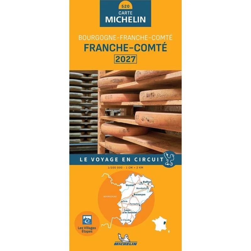 Carte Michelin 520 Franche-Comté 2027