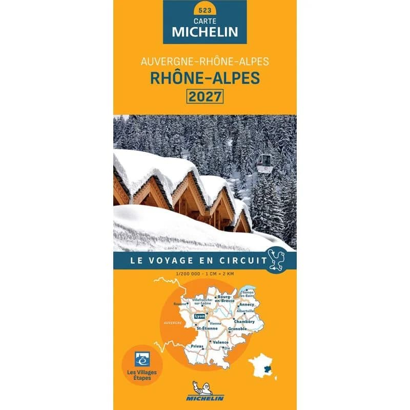 Carte Michelin 523 Rhône-Alpes 2027