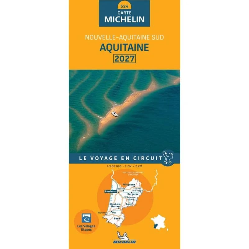 Carte Michelin 524 Aquitaine 2027