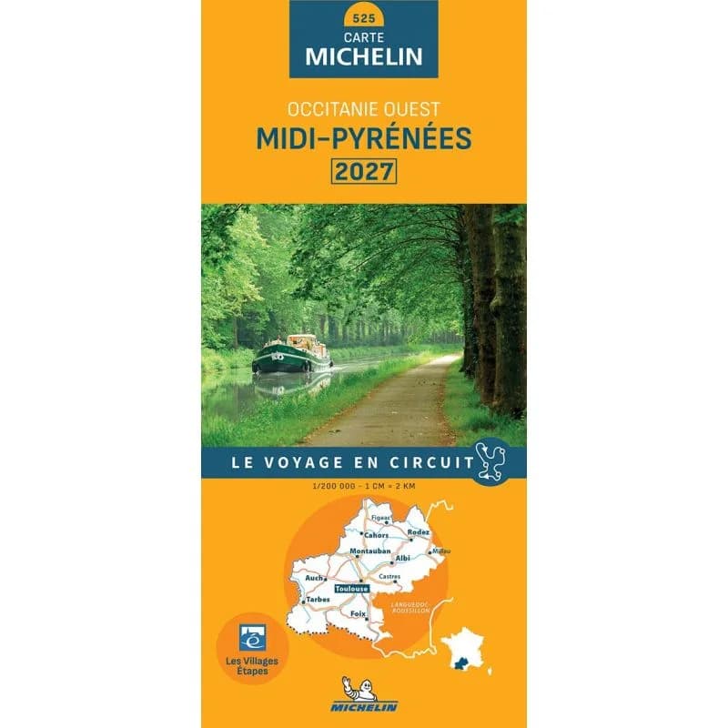 Carte Michelin 525 Midi-Pyrénées 2027
