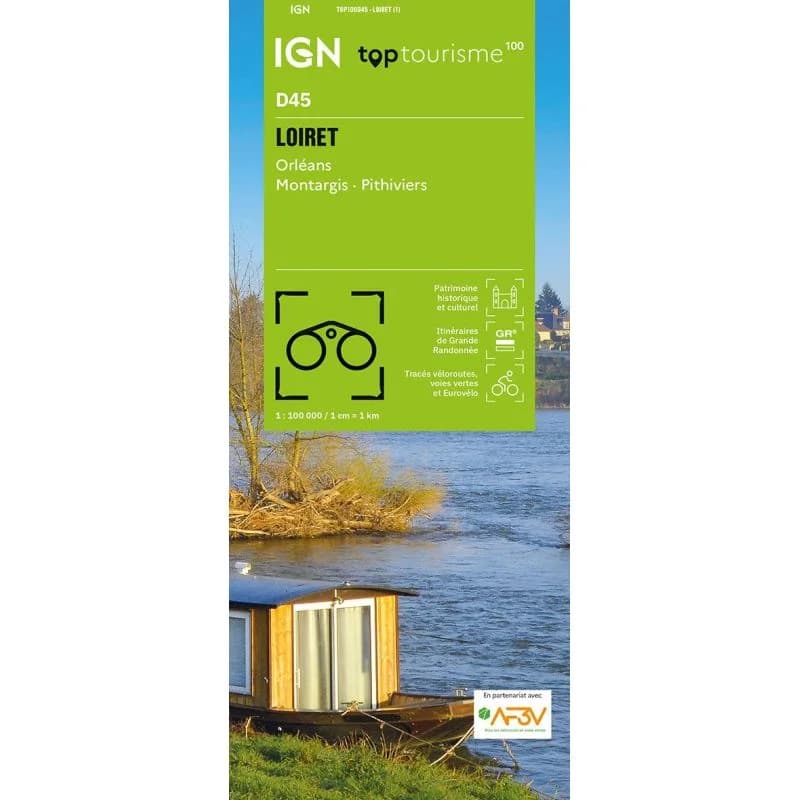 Carte IGN Loiret TOP100D45 – TOP 100