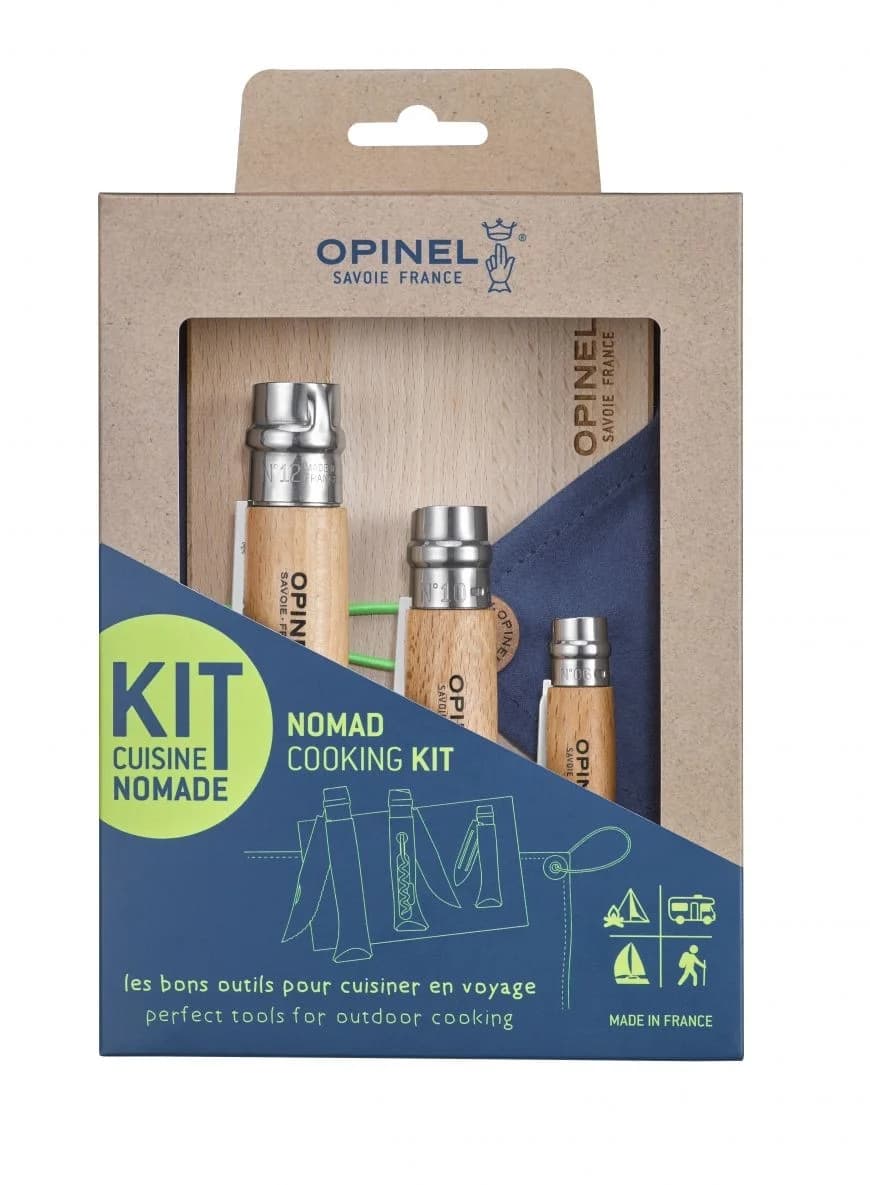 Kit de pique-nique avec 3 couteaux et planche à découper - Opinel