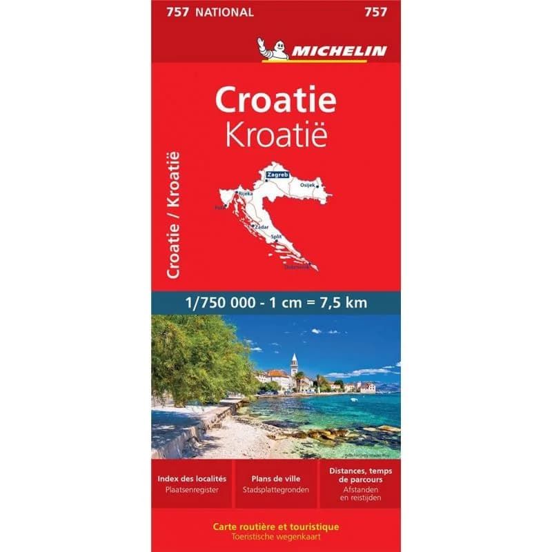 Carte Michelin Croatie