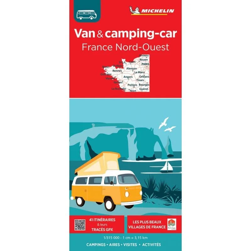 Carte Michelin France Nord-Ouest, van et camping-car