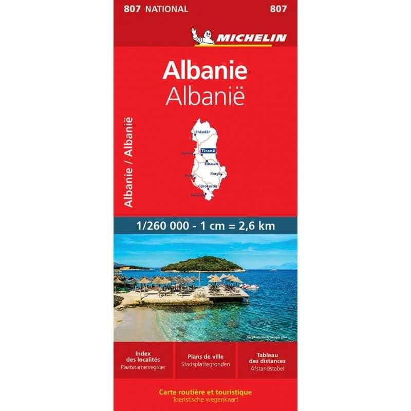 Carte Michelin Albanie