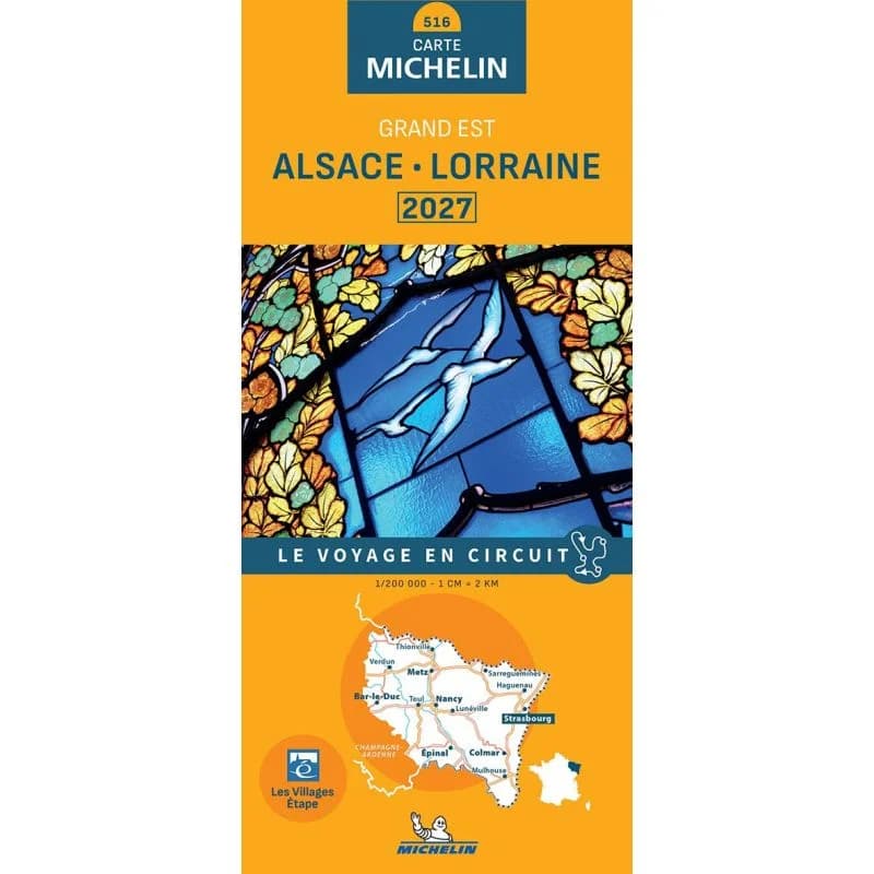 Carte Michelin 516 Alsace Lorraine 2027