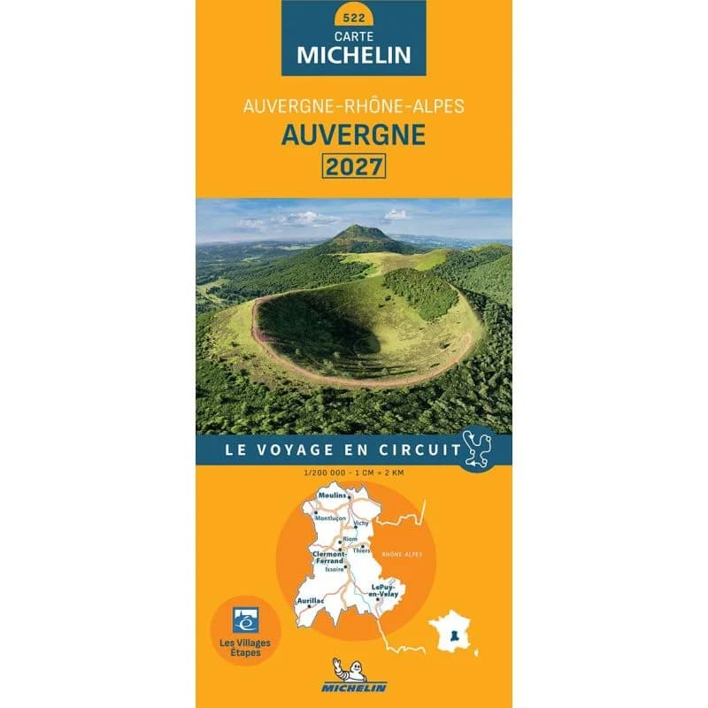 Carte Michelin 522 Auvergne 2027