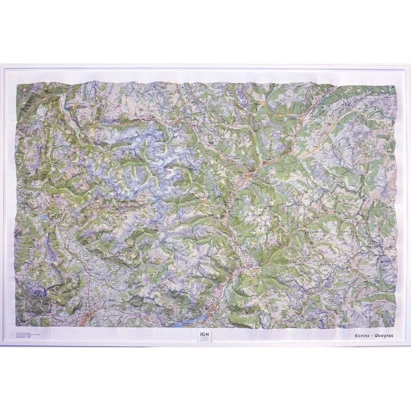 Carte en relief IGN Ecrins-Queyras 60170