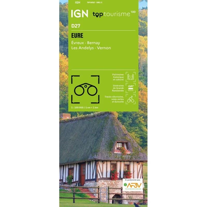 Carte IGN Eure TOP100D27 – TOP 100