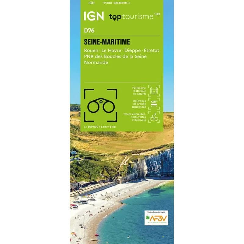 Carte IGN Seine-Maritime TOP100D76 – TOP 100