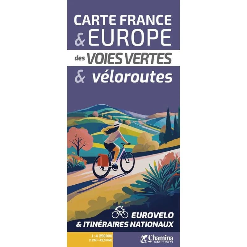 Carte France et Europe des voies vertes et véloroutes – Chamina