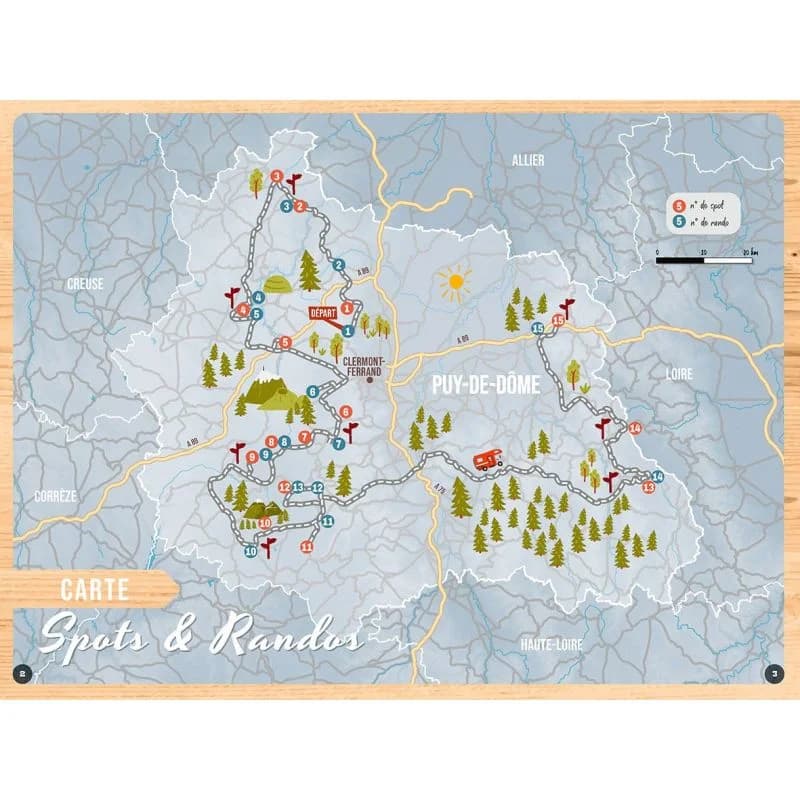 Puy-de-Dôme road trip et rando en van – Topoguide Chamina