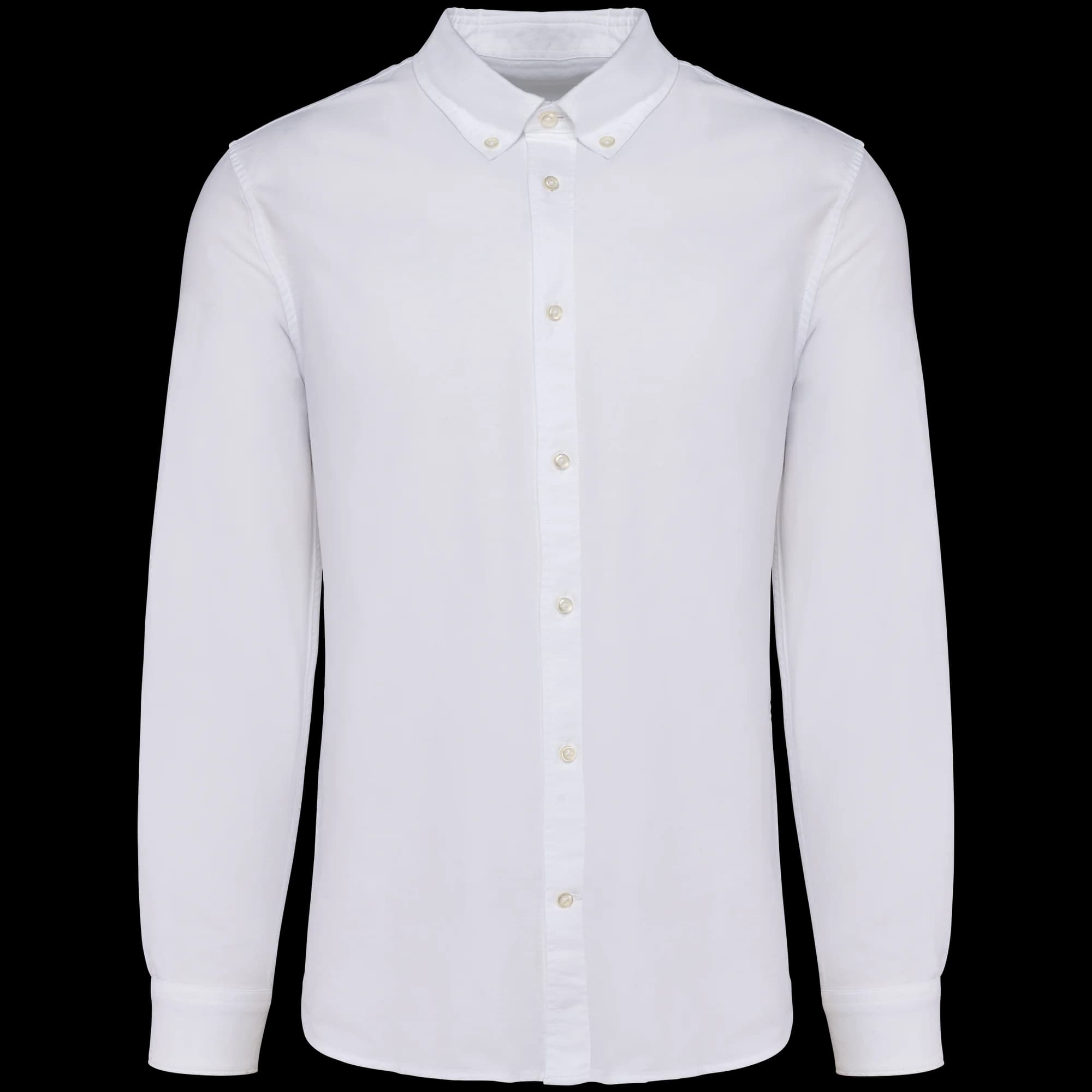 Chemise Oxford manches longues homme — White