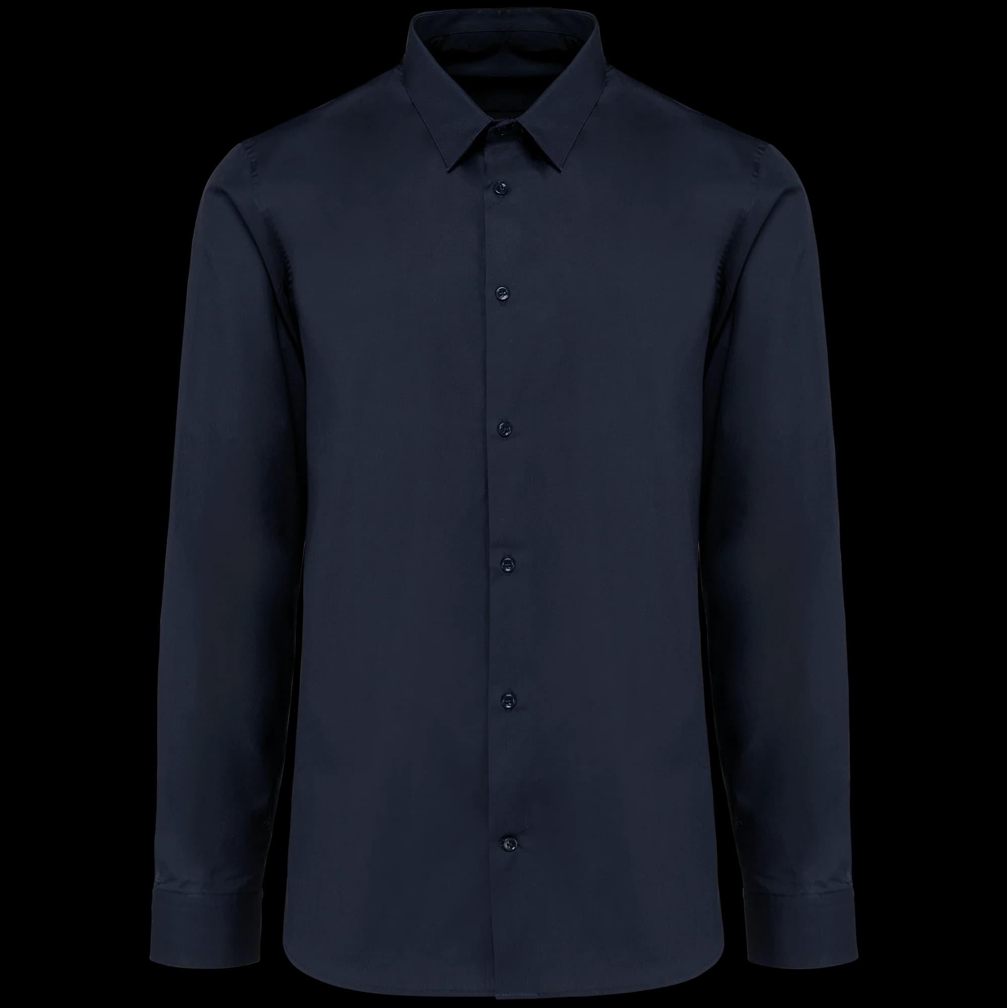 Chemise popeline manches longues homme — Essential Dark Navy