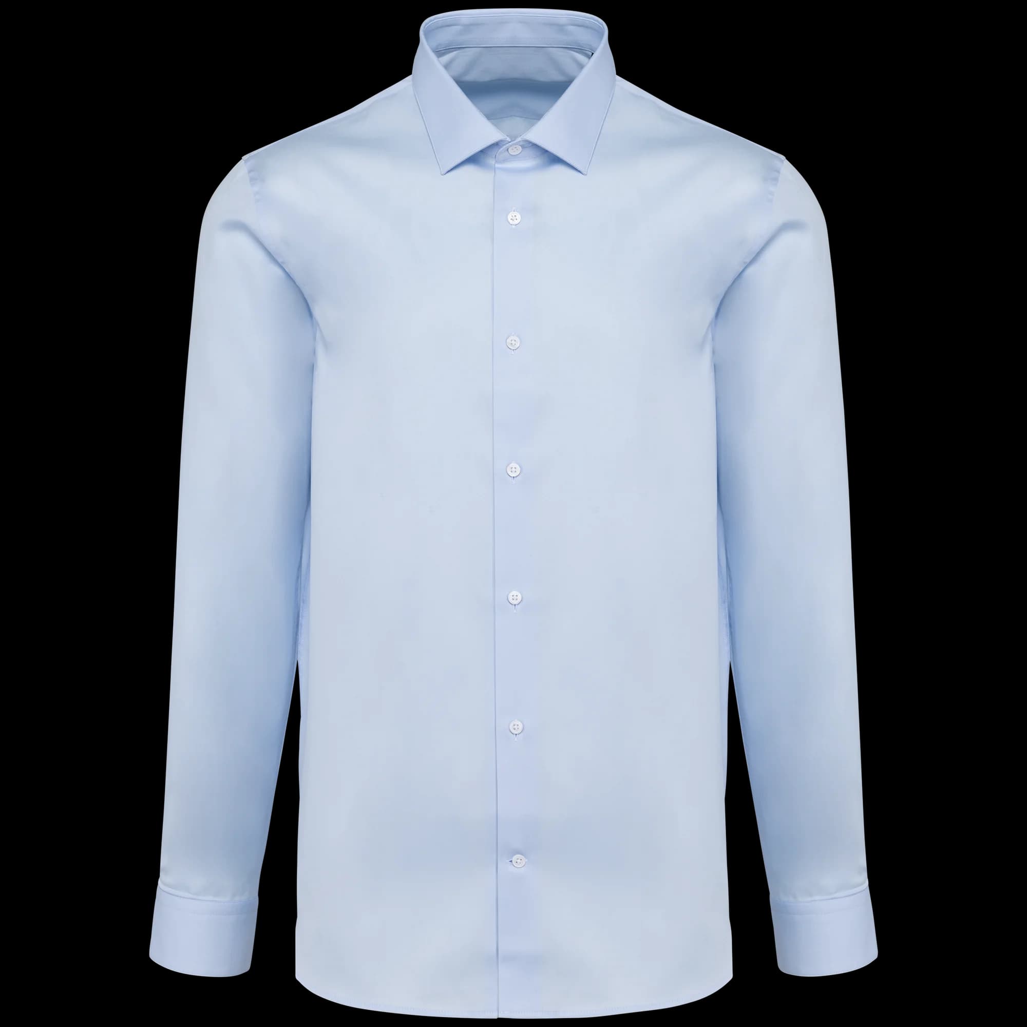 Chemise popeline manches longues homme — Essential Sky Blue