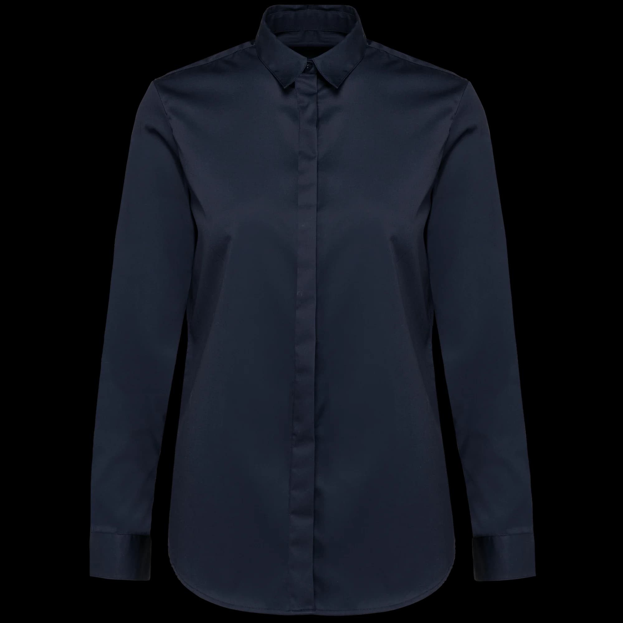 Chemise twill manches longues femme — Navy