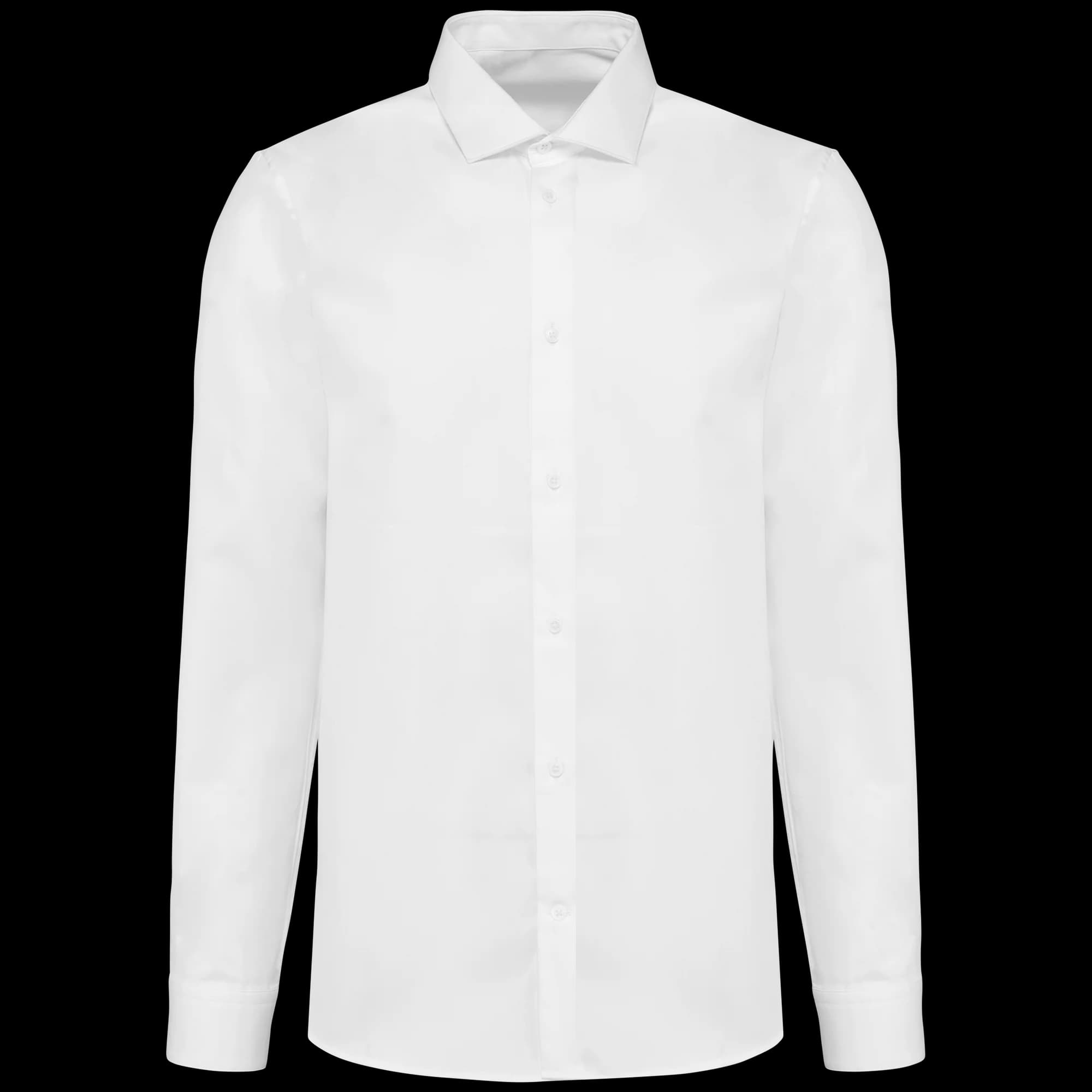 Chemise twill manches longues homme — White