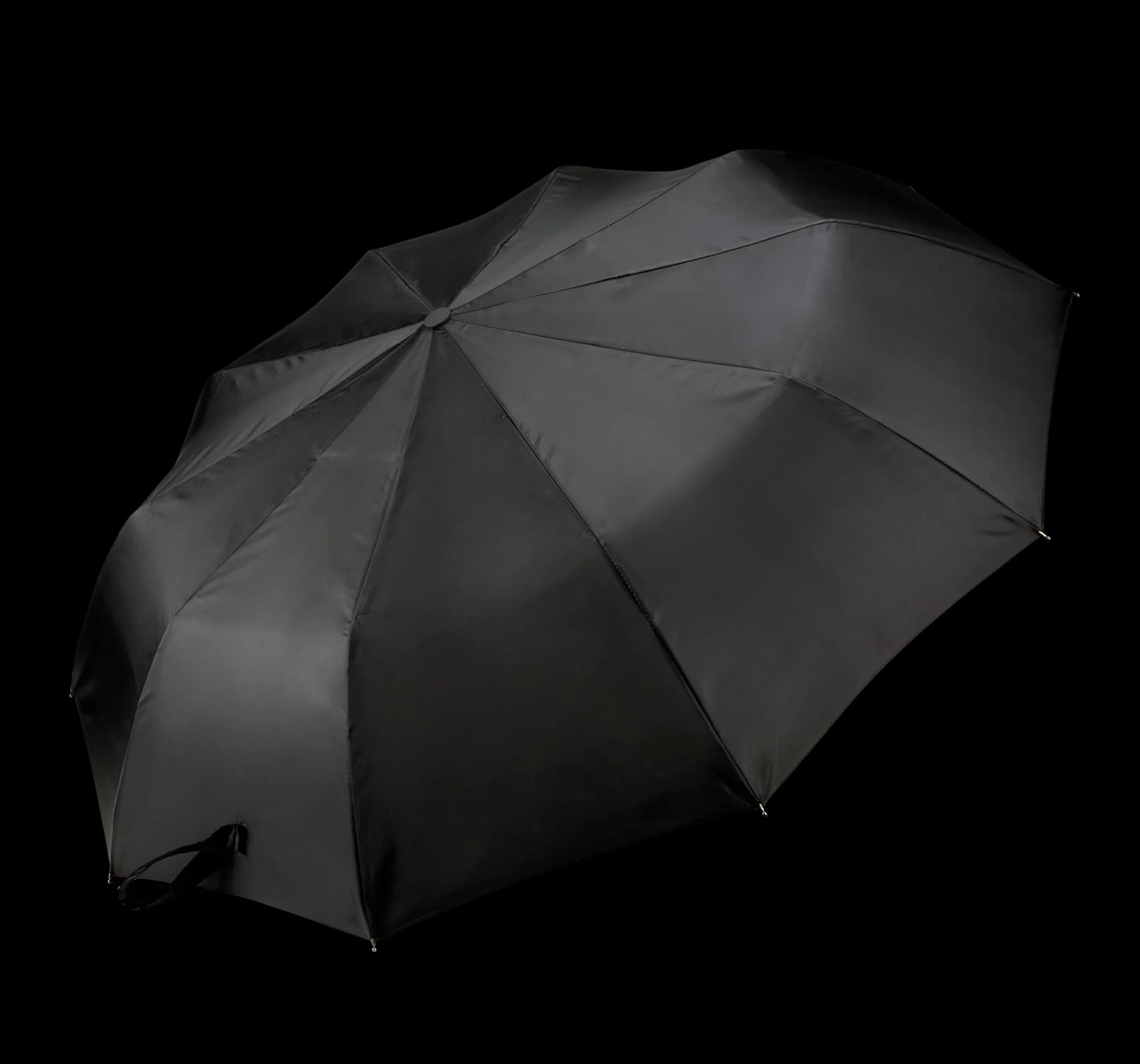 Mini parapluie classique poignée arrondie — Black