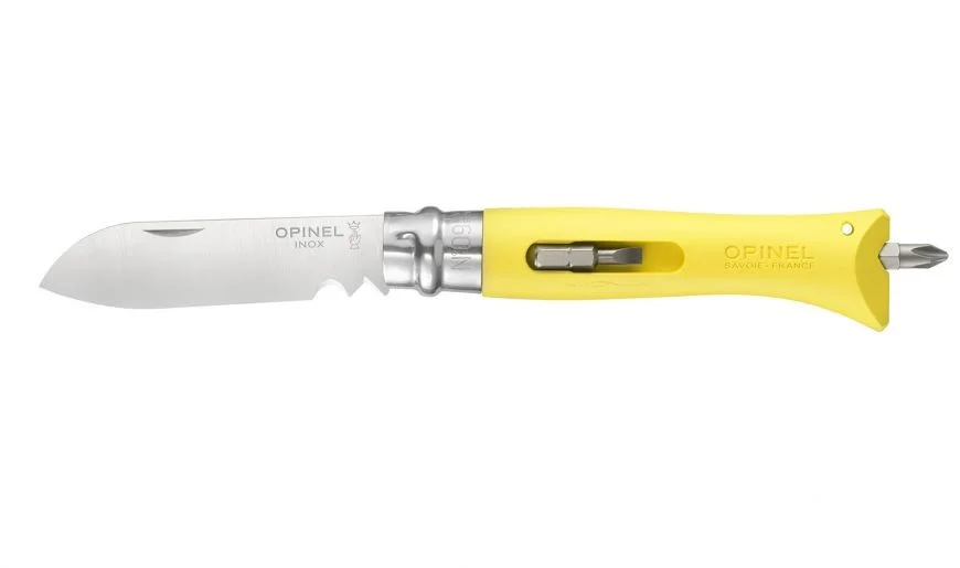 Opinel n°9 bricolage - tournevis - Jaune