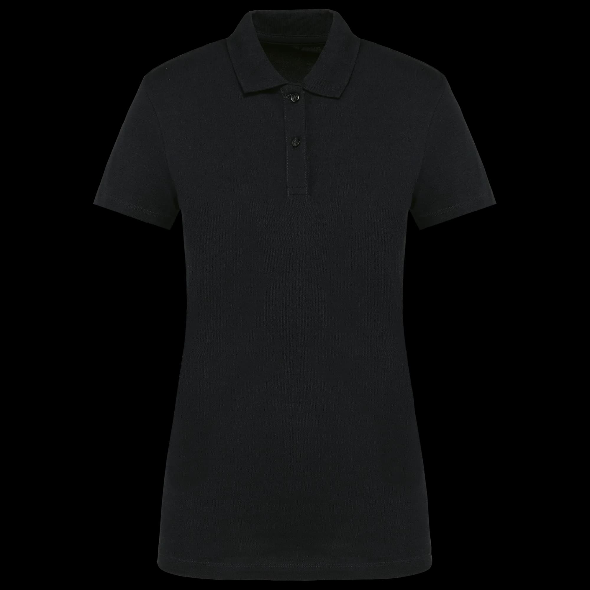 Polo Supima® manches courtes femme — Black