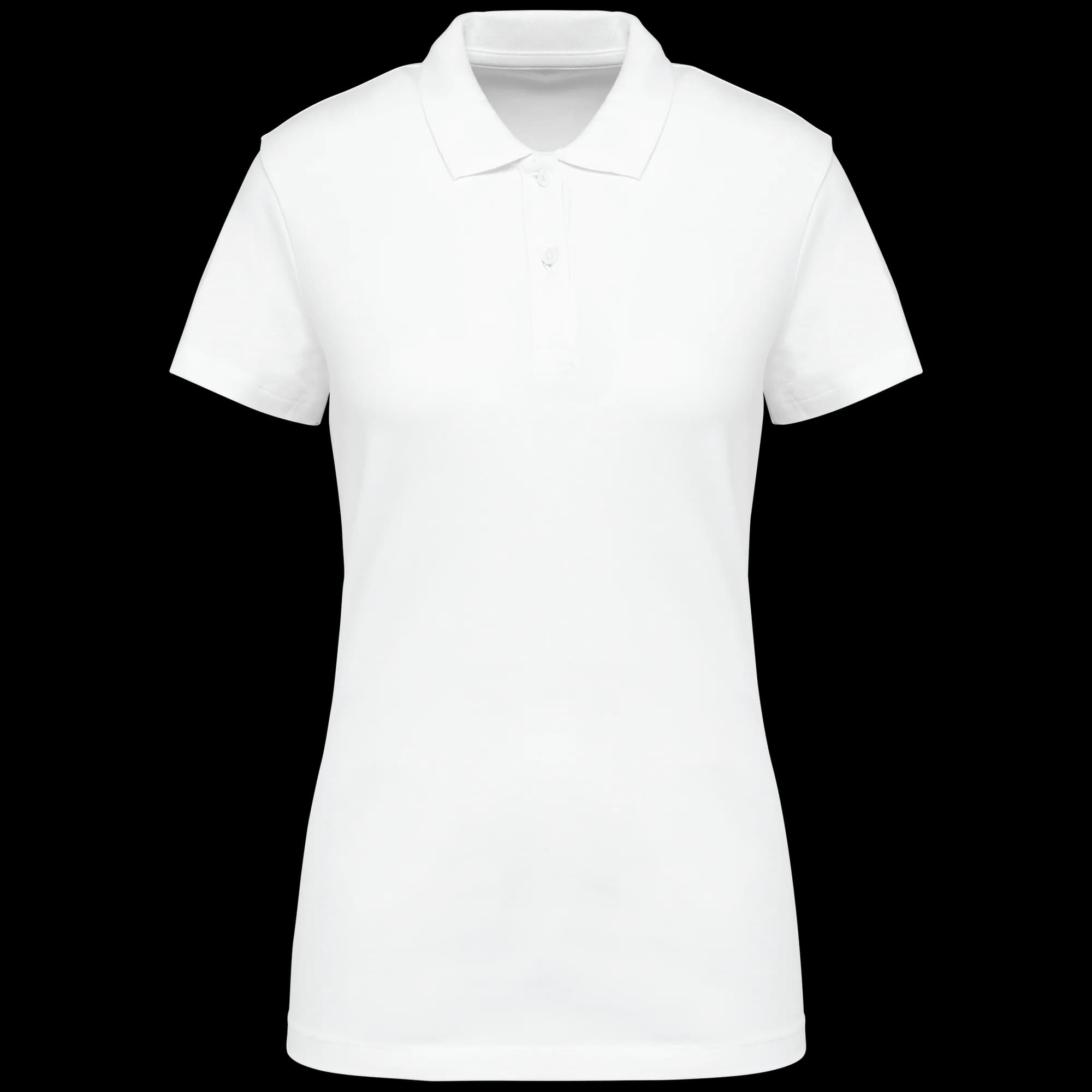 Polo Supima® manches courtes femme — White