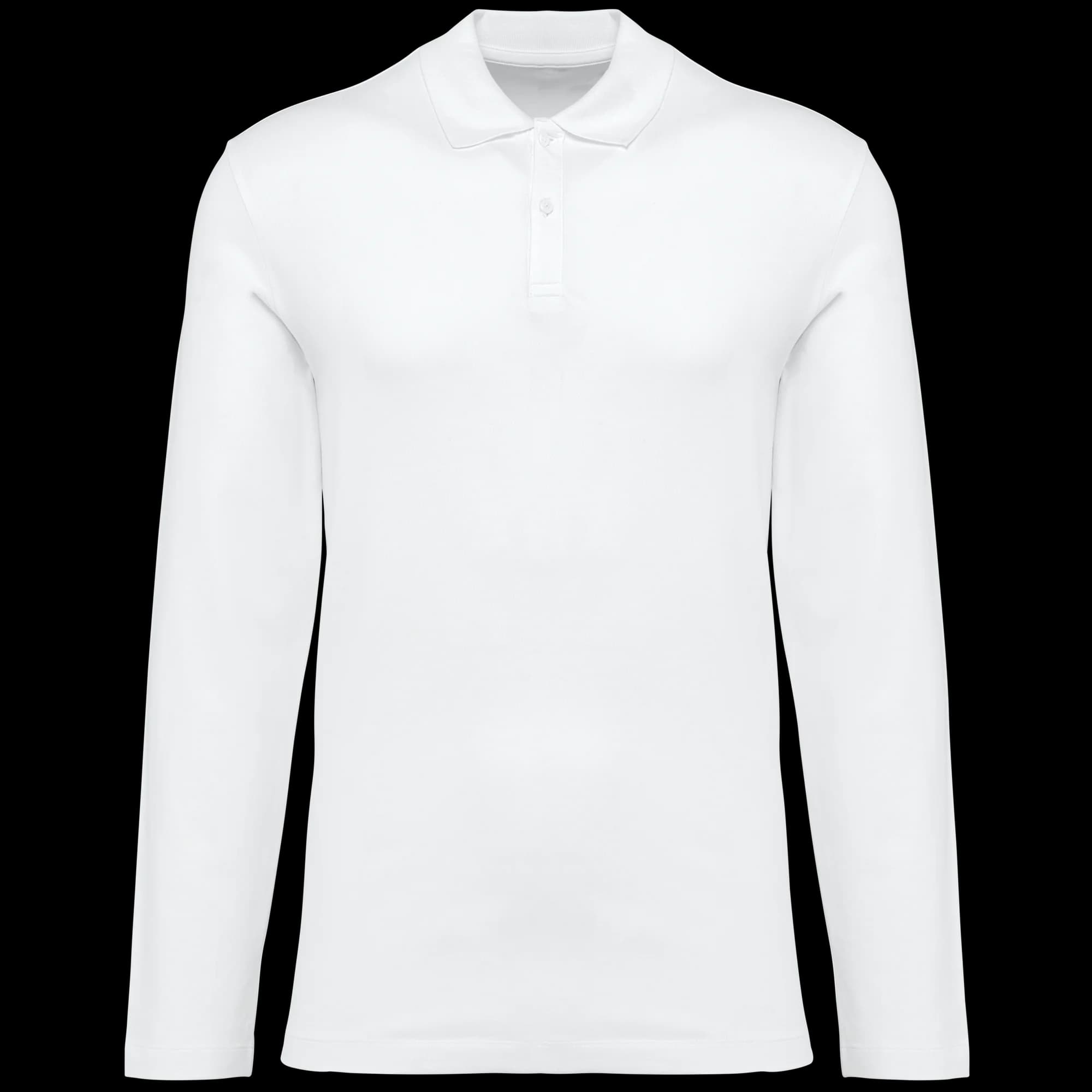 Polo Supima® manches longues homme — White