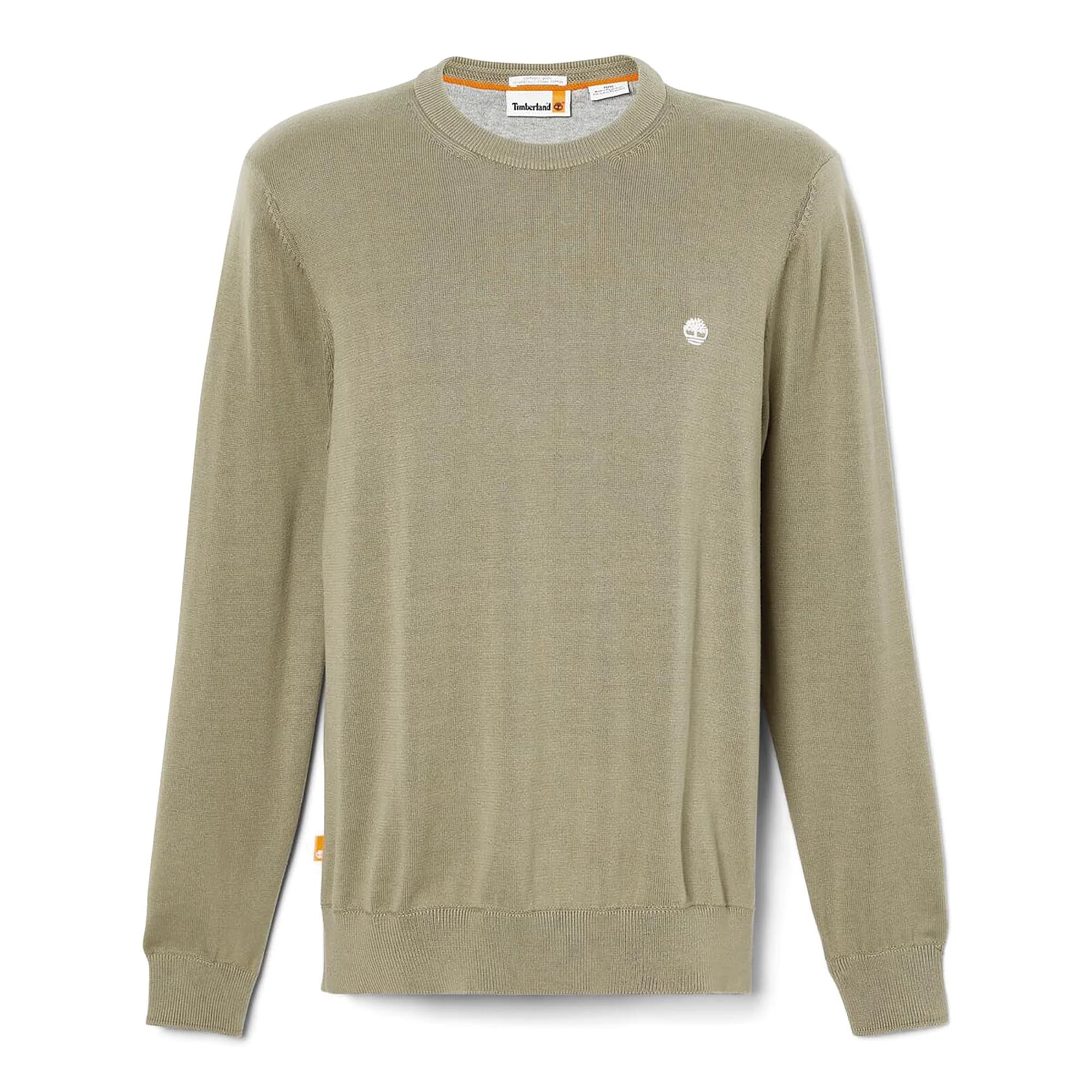 Pull coton bio col rond williams river — Leaf Green