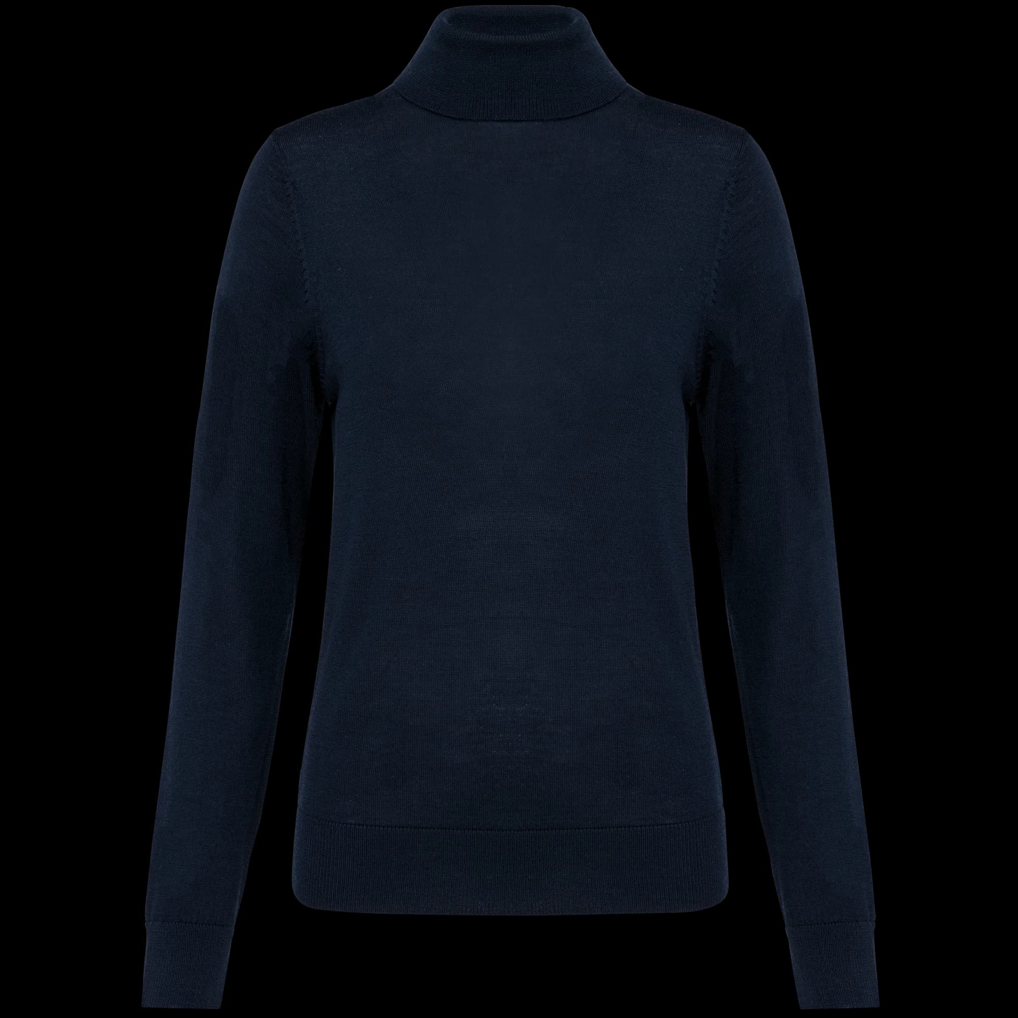 Pull Mérinos col roulé femme — Deep Navy
