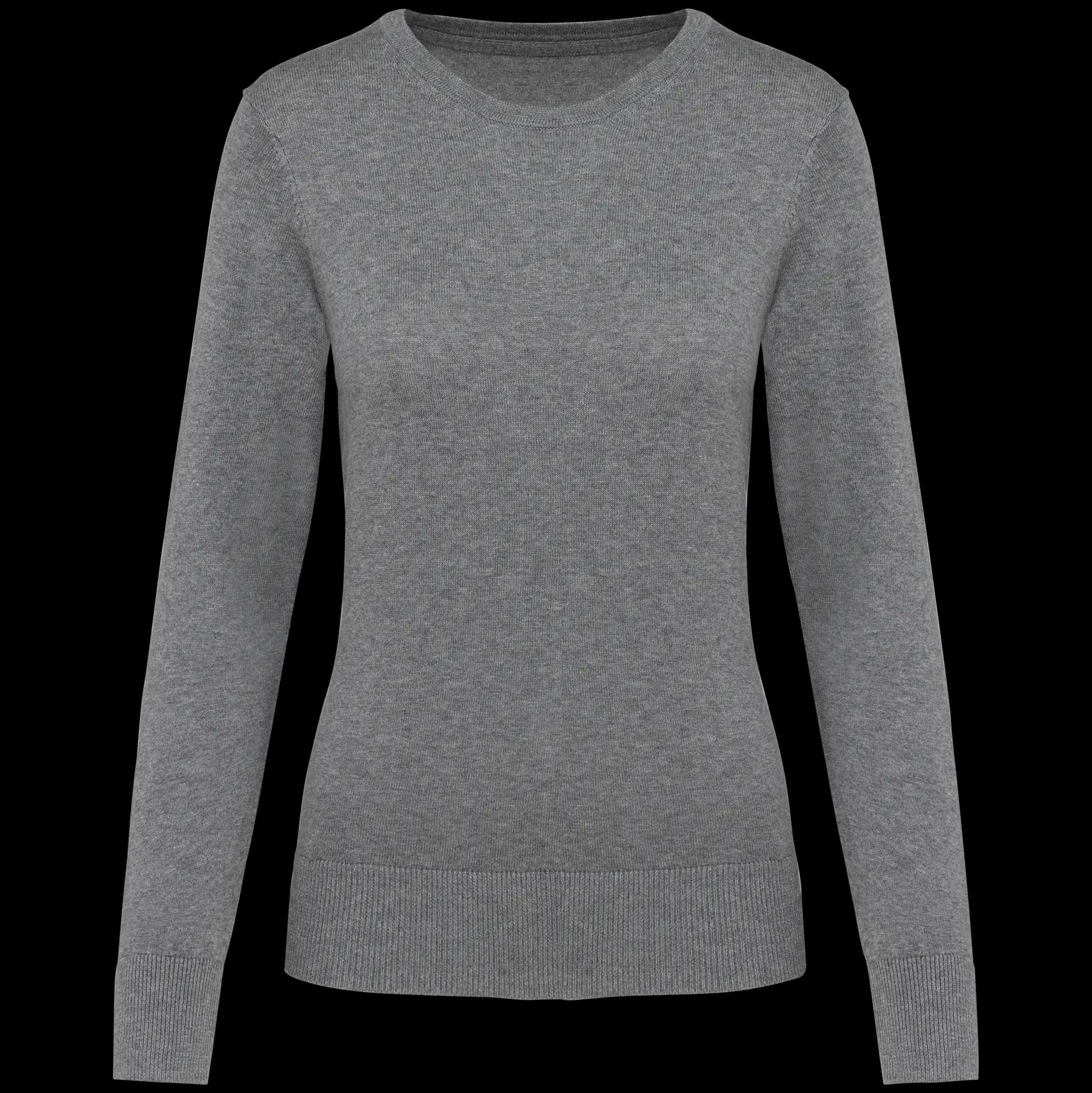 Pull Supima® col rond femme — Grey Heather