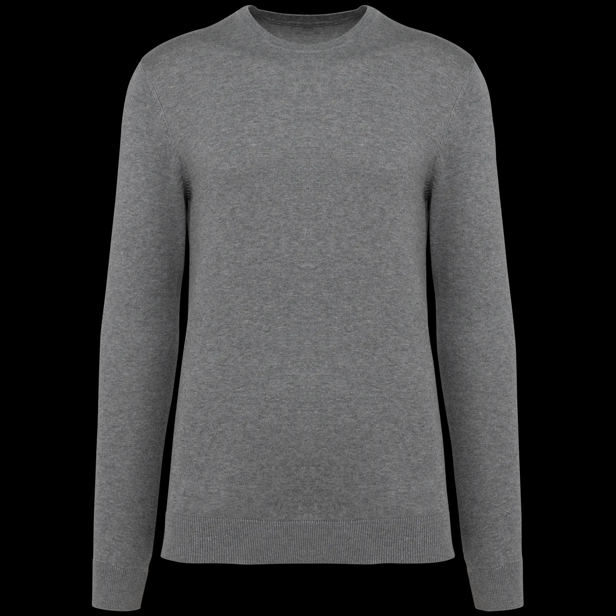 Pull Supima® col rond homme — Grey Heather