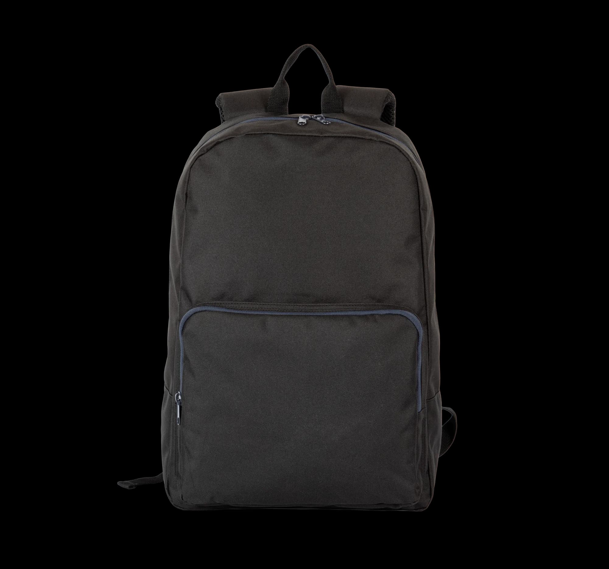 Sac à dos avec fermetures éclair contrastée — Black / Navy