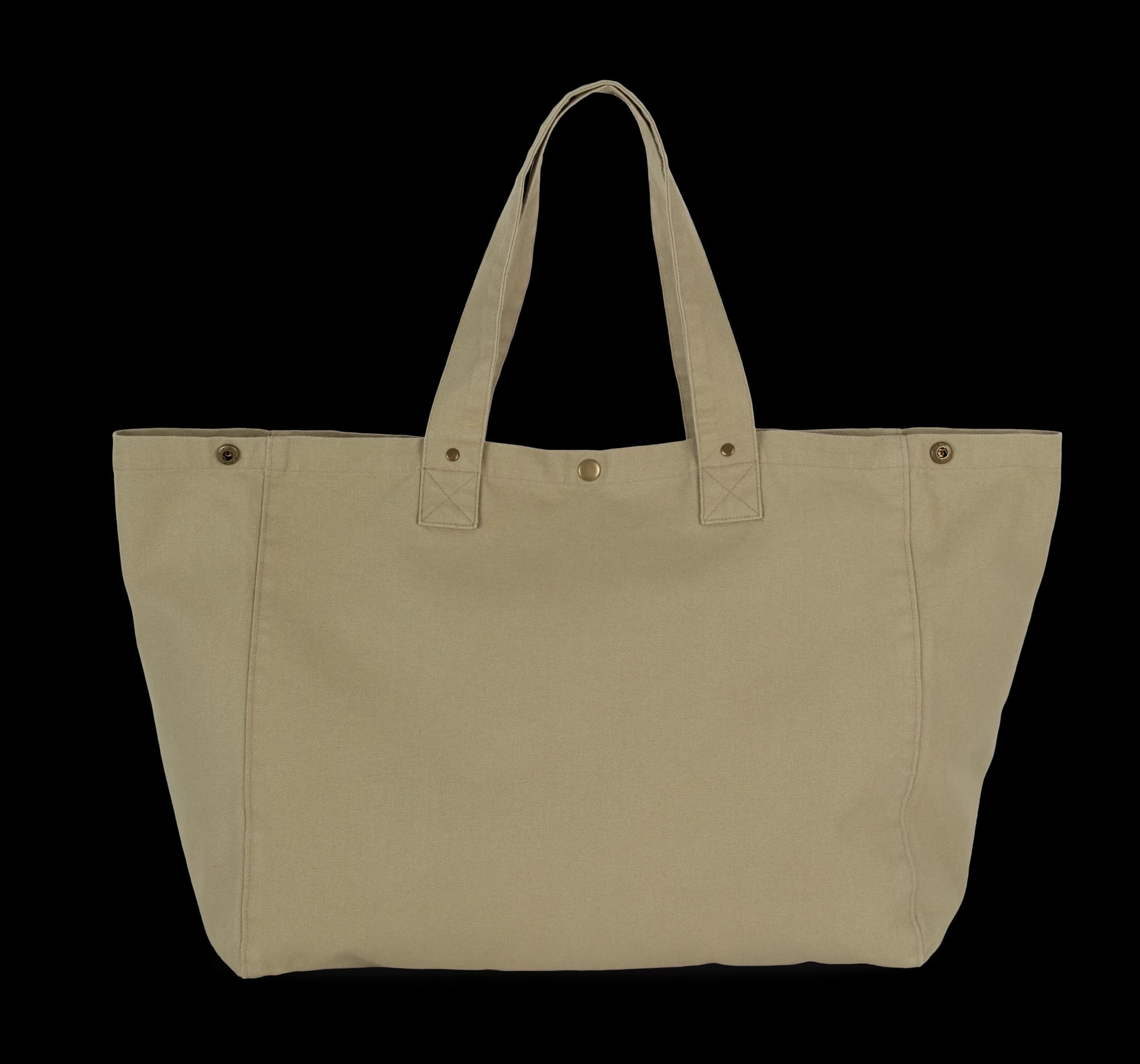 Sac de shopping en coton délavé — Washed Olive Gray