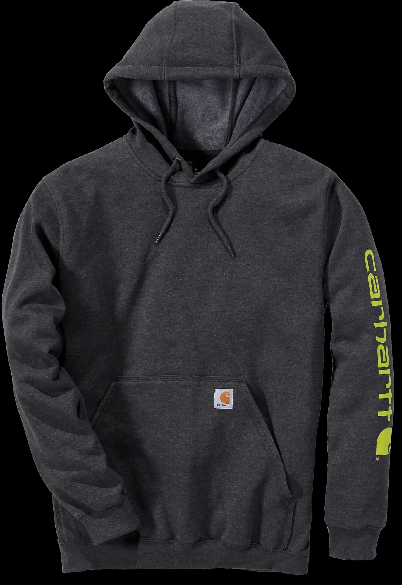 Sweat-shirt capuche logo — Carbon Heather
