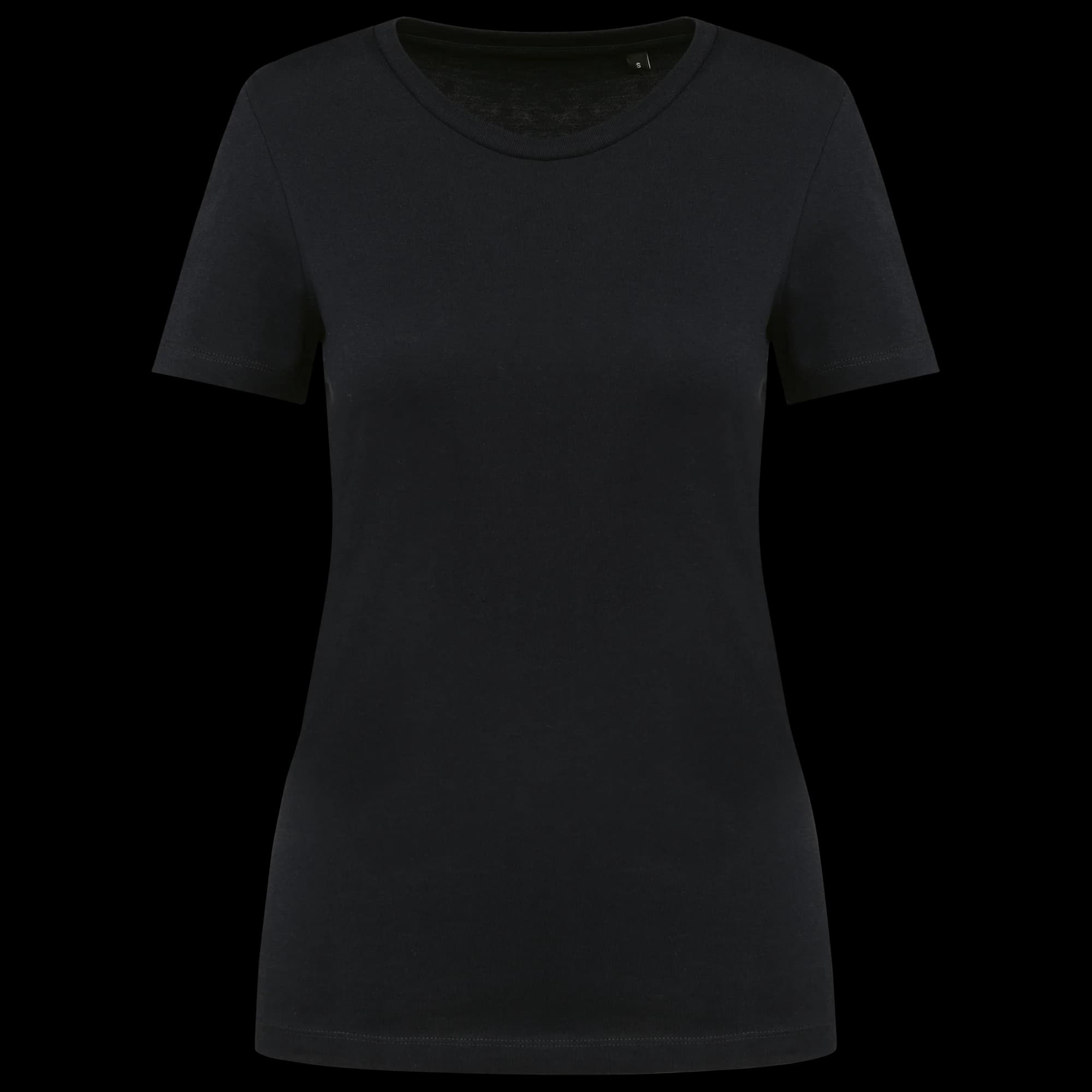 T-shirt Supima® col rond manches courtes femme — Black