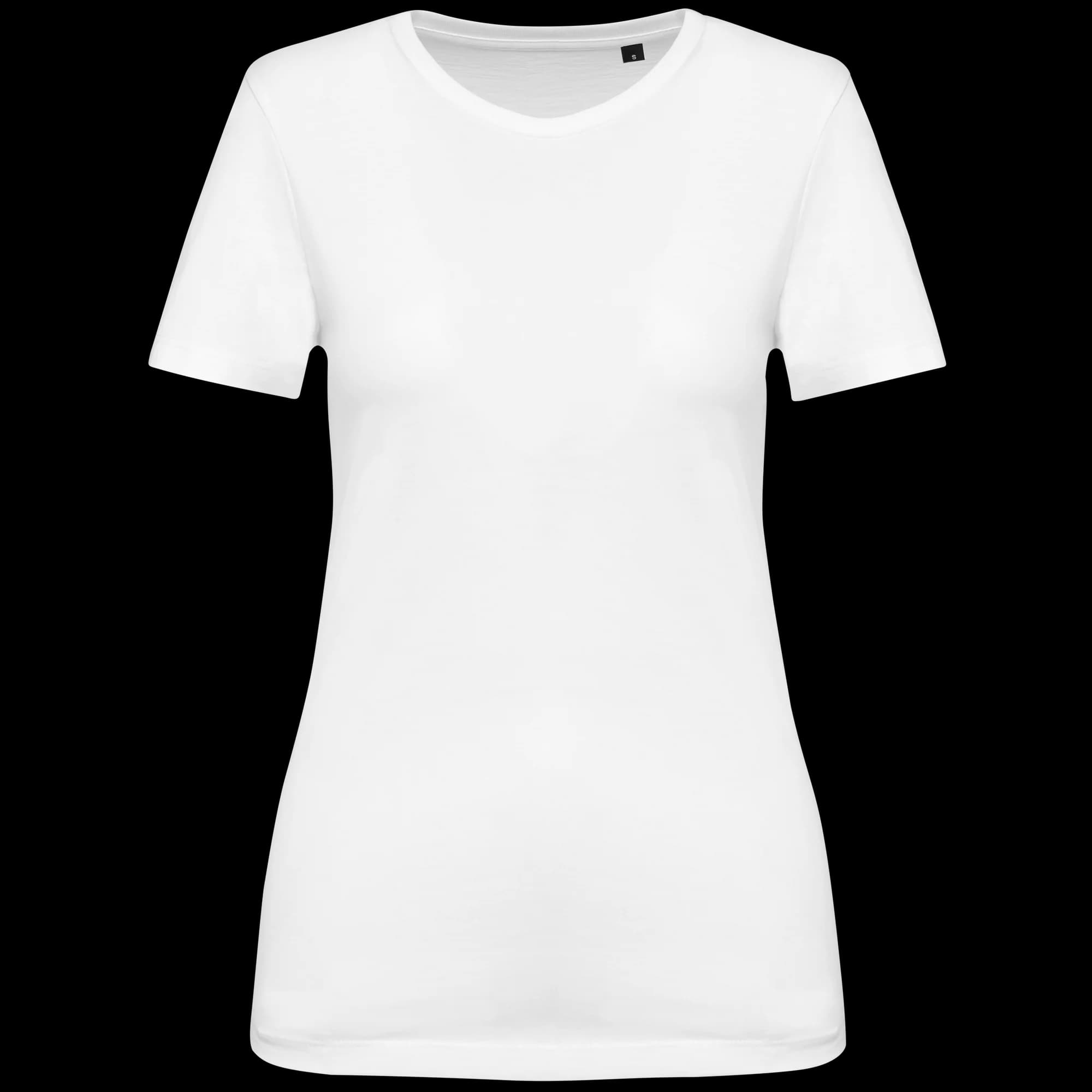 T-shirt Supima® col rond manches courtes femme — White