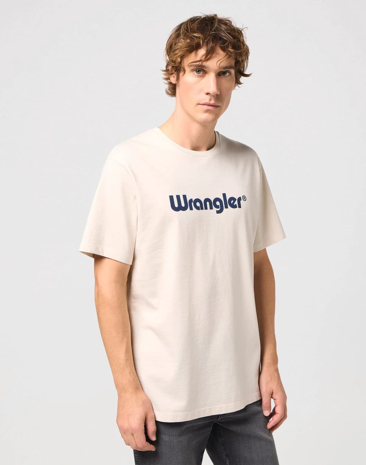 T-shirt logo — White — vue 1