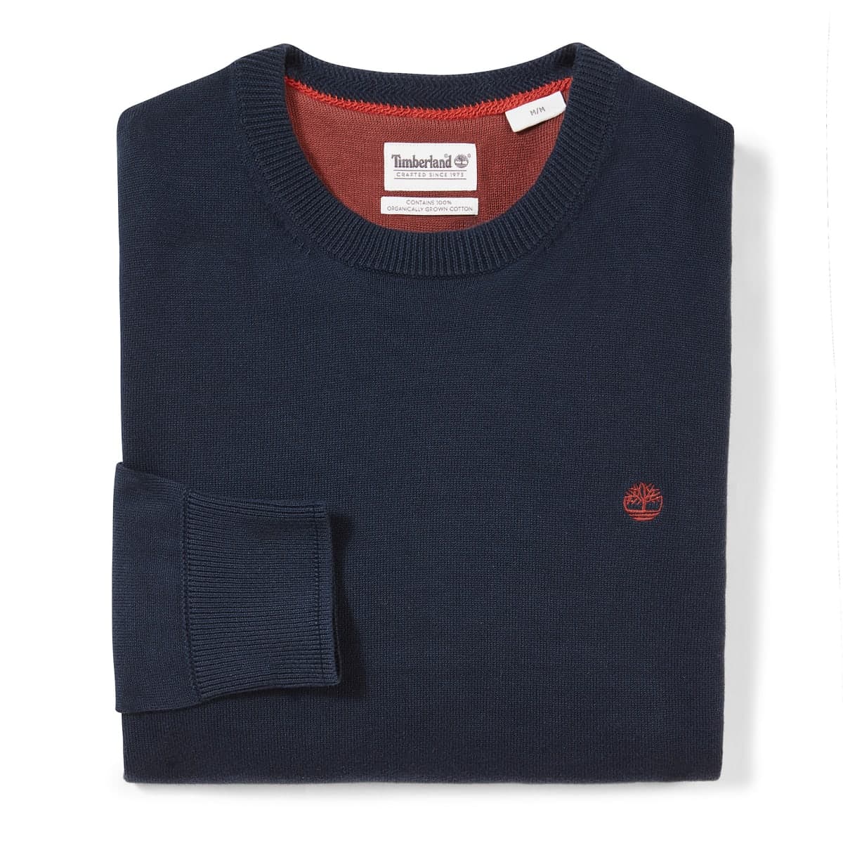 Pull coton bio col rond williams river — Dark Sapphire — vue 1