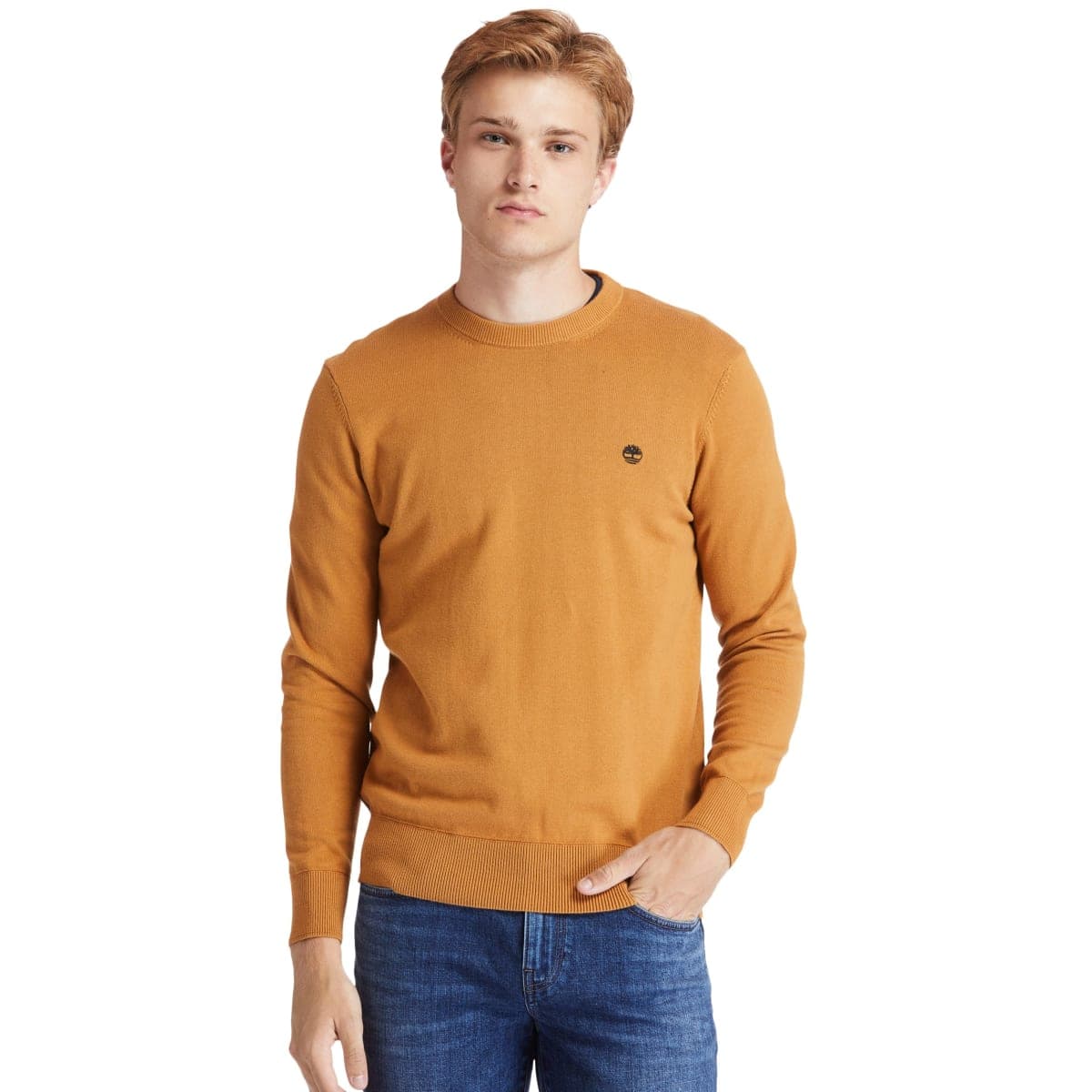 Pull coton bio col rond williams river — Wheat Boot — vue 1