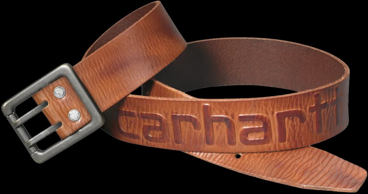 Ceinture logo — Brown — vue 1