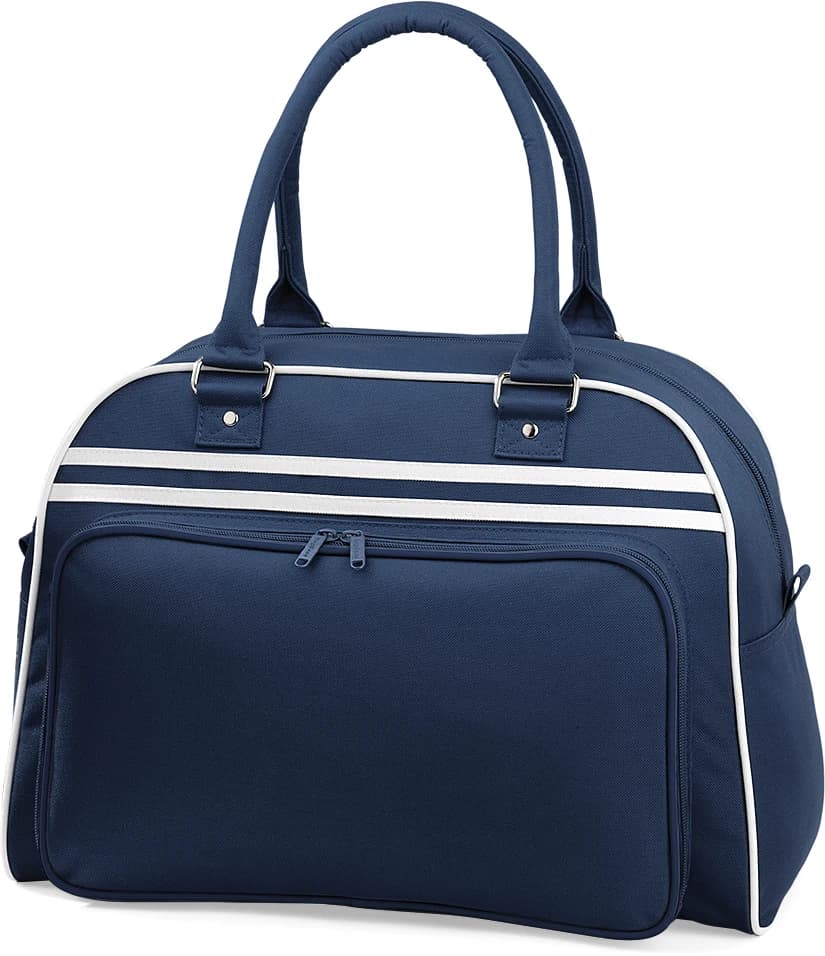 Sac Bowling Rétro — French Navy / White — vue 1