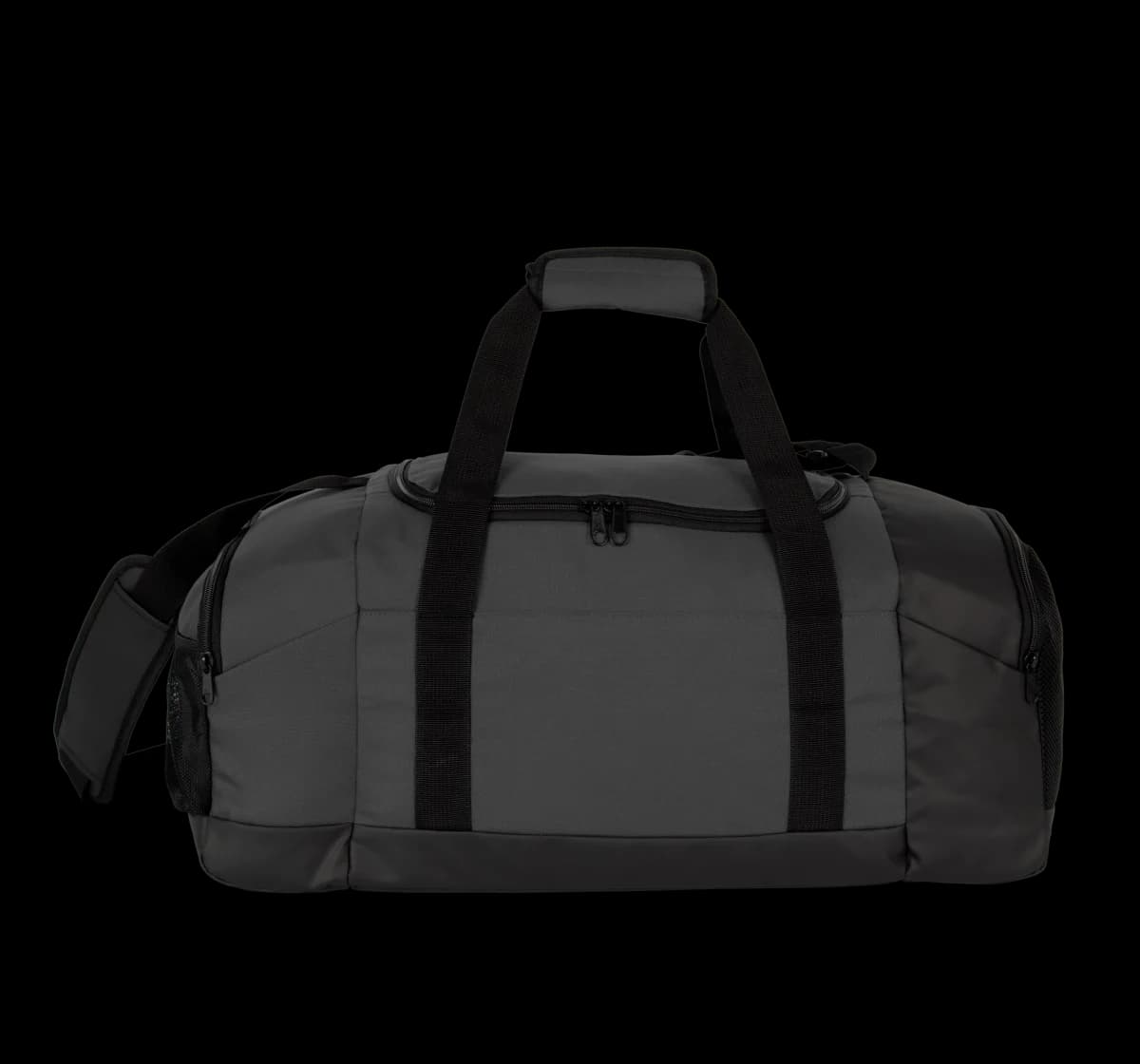 Sac de sport recyclé avec double compartiment latéral — Black — vue 1