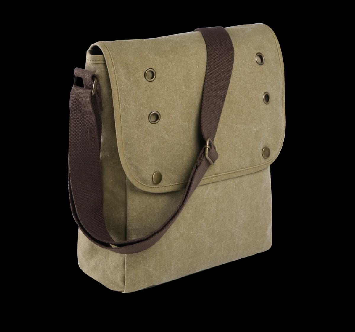 Sacoche en canvas — Vintage Khaki — vue 1