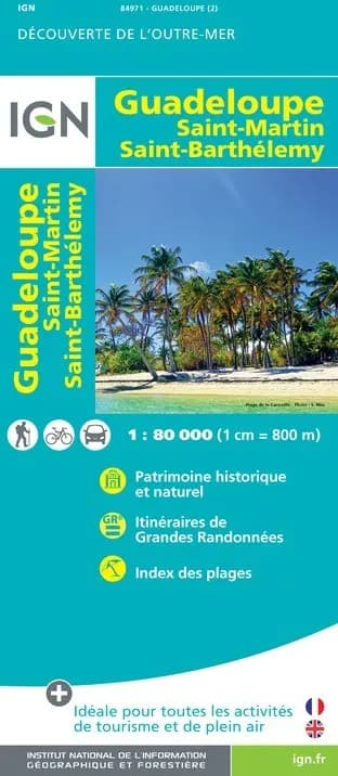 Carte IGN 84971 - Guadeloupe — recto