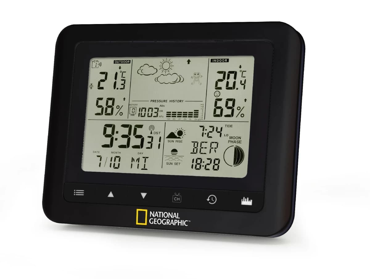 Station météo National Geographic avec capteur extérieur — recto