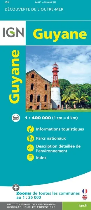 Carte IGN 84973 - Guyane — recto