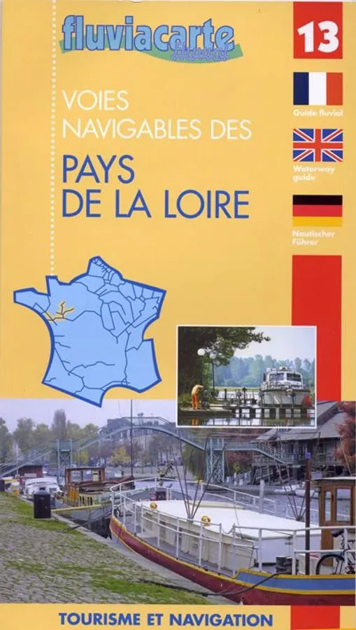 carte fluviacarte 13 - Rivières et canaux du pays de la Loire — recto