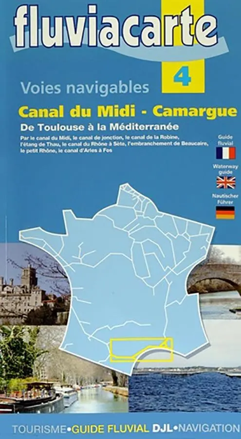 carte fluviacarte 4 - Canal du Midi - Camargue — recto